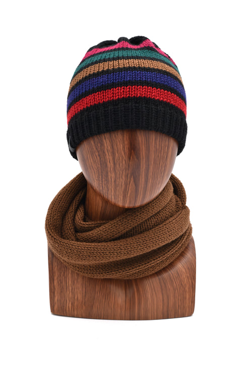 Francoise Classic Beanie + Infinity Scarf Combo