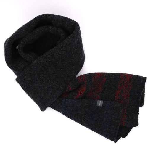 RGB Tri-Stripe Felted Scarf